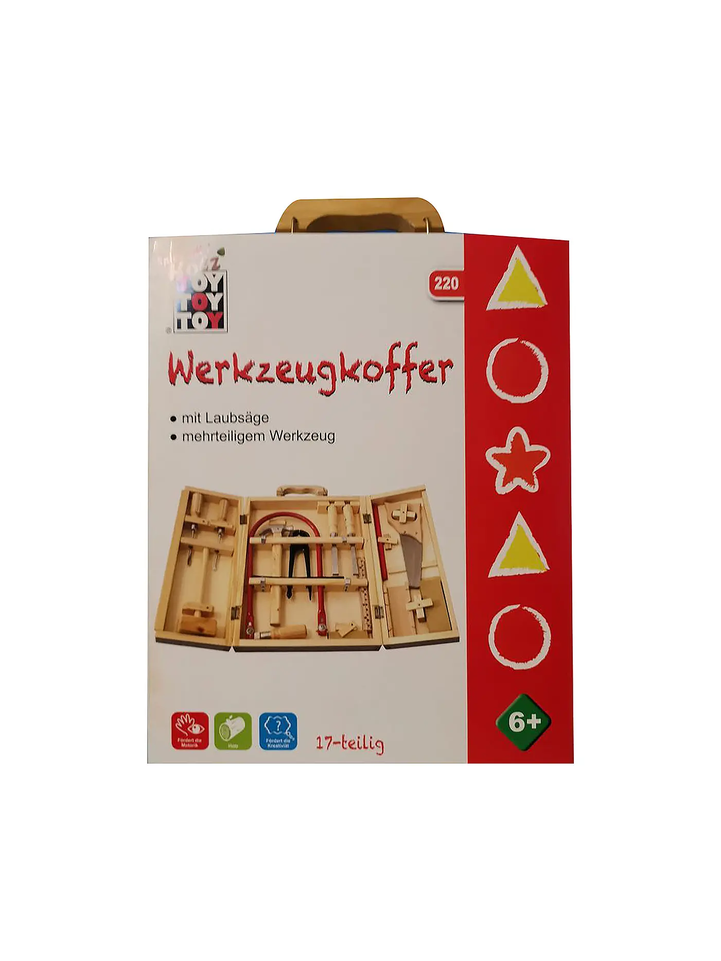 TOYTOYTOY | Holz Werkzeugkasten mit Laubsäge & Co | 